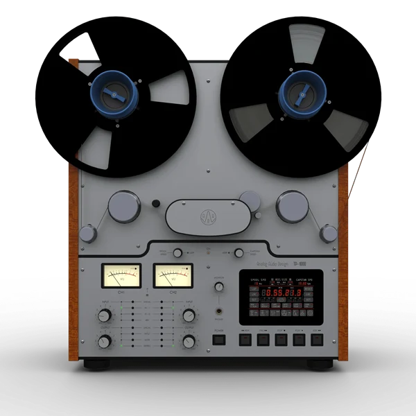 Analog Audio Design TP-1000 reel-to-reel machine, a predecessor reference to the TP-1100